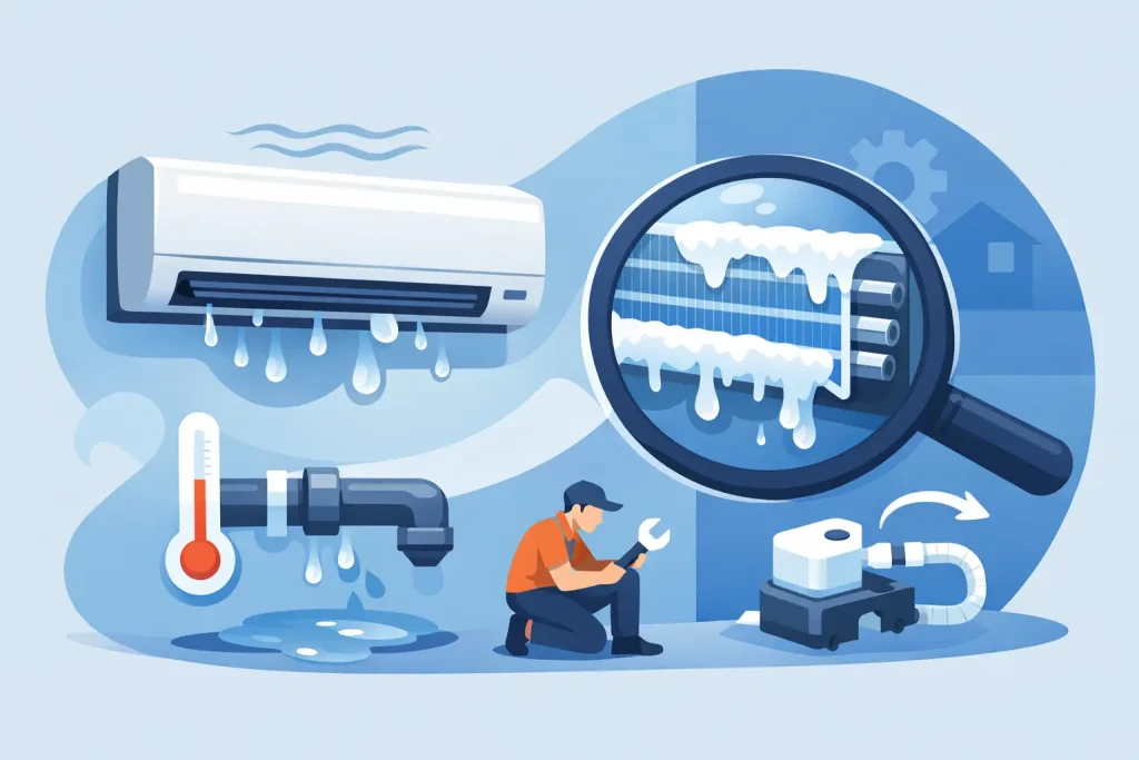 Why Is AC Leaking Water? Causes and Fixes