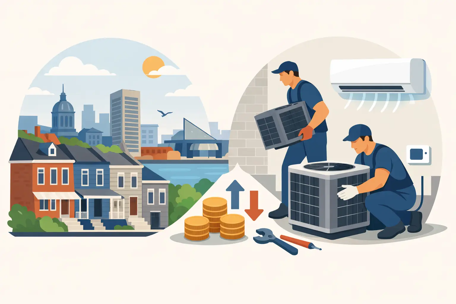 Baltimore AC Replacement Cost Example for 2026