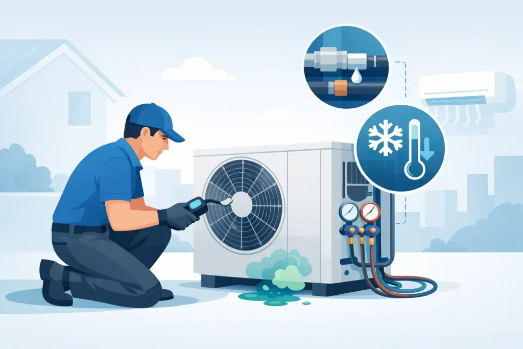 How to Spot a Refrigerant Leak Before It Worsens