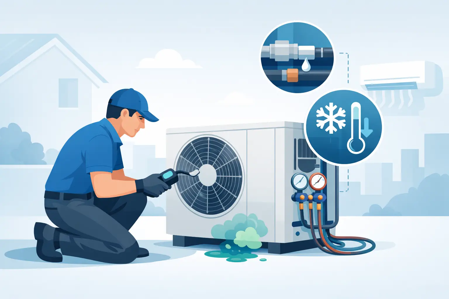 How to Spot a Refrigerant Leak Before It Worsens