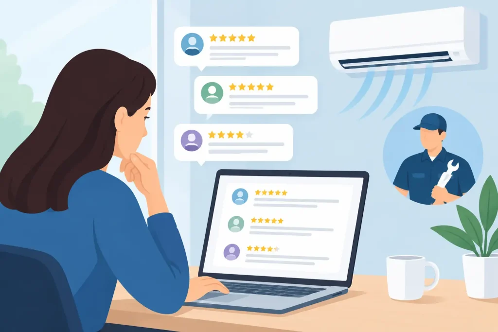 How to Read AC Service Reviews Before You Book